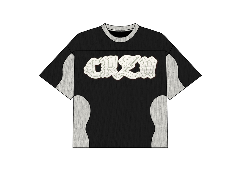 Oversized T-Shirt – Black & Off White