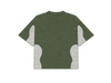 Oversized T-Shirt – Olive & Off White